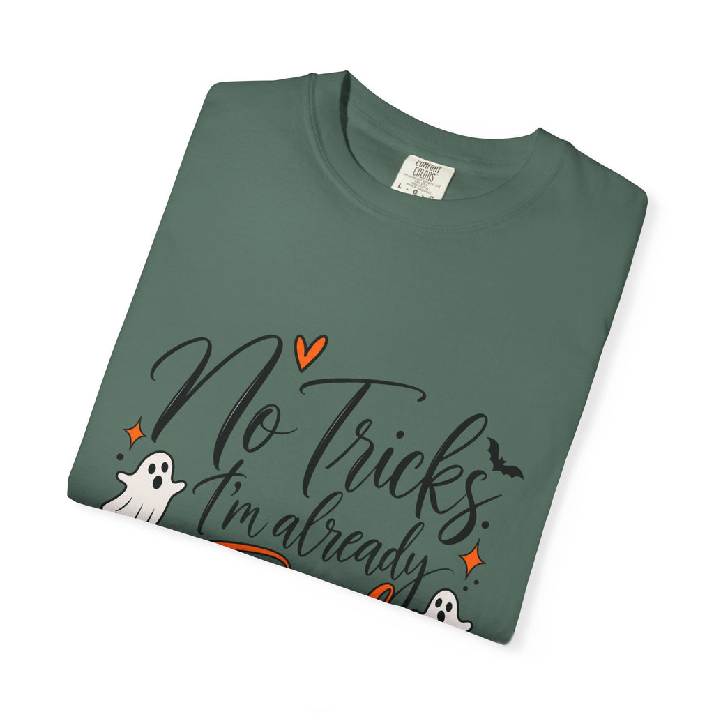 No Tricks I’m Already Tired Halloween T-Shirt