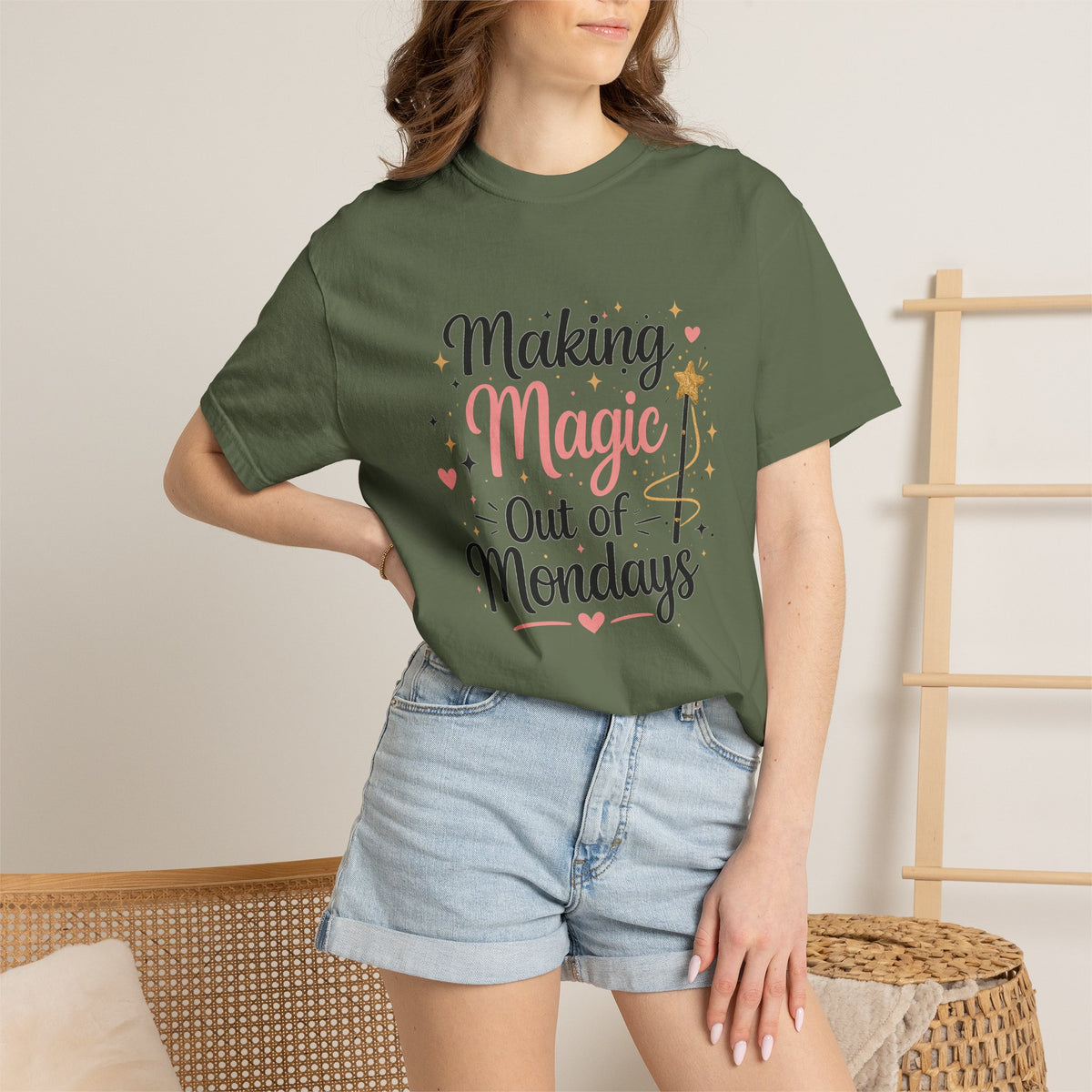 Making Magic Out of Mondays T-shirt | Inspirational Quote Tee