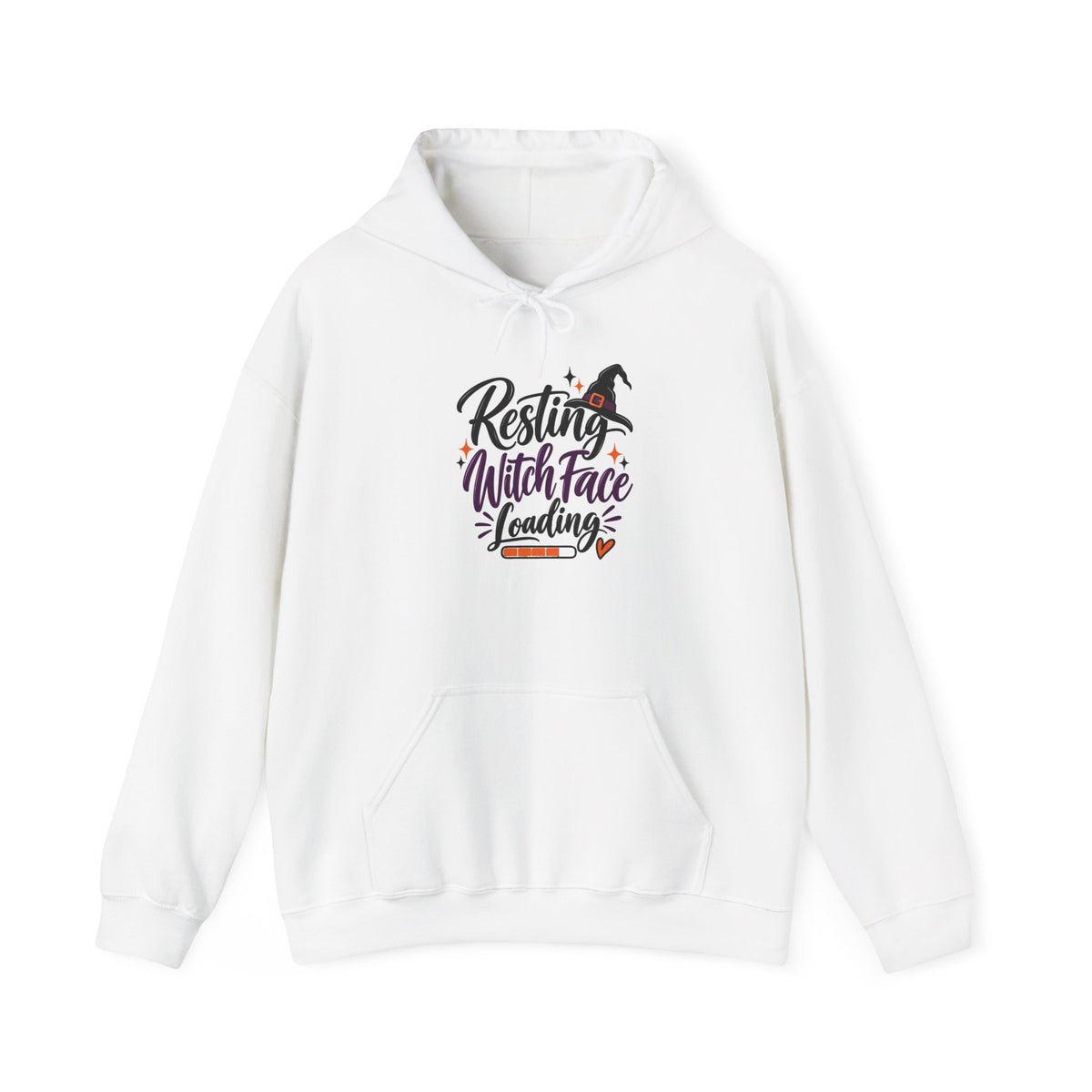 Hoodie - “Resting Witch Face Loading” Halloween Witch Hooded Sweatshirt