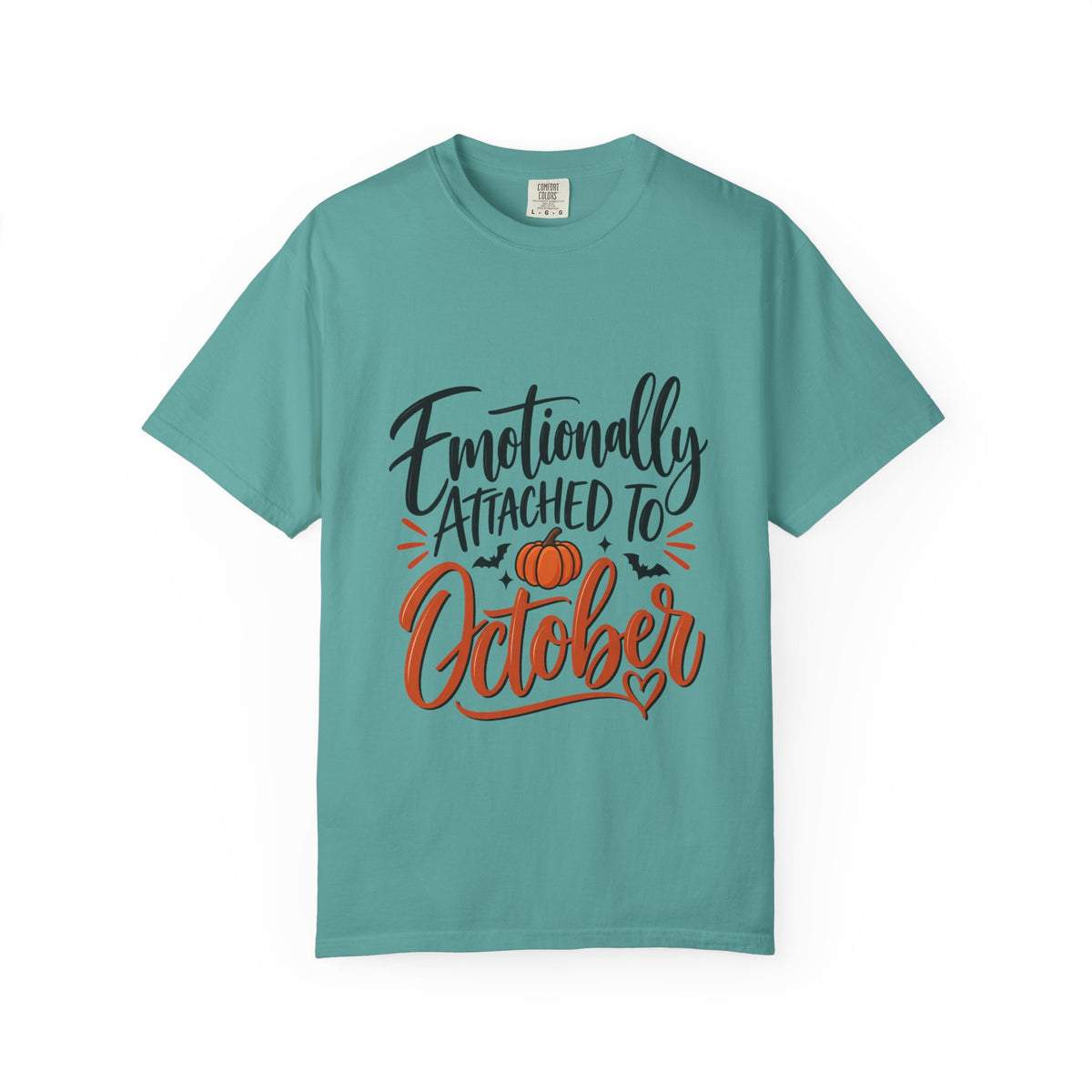 Emotionally Attached to October T-Shirt — Fall Pumpkin Tee