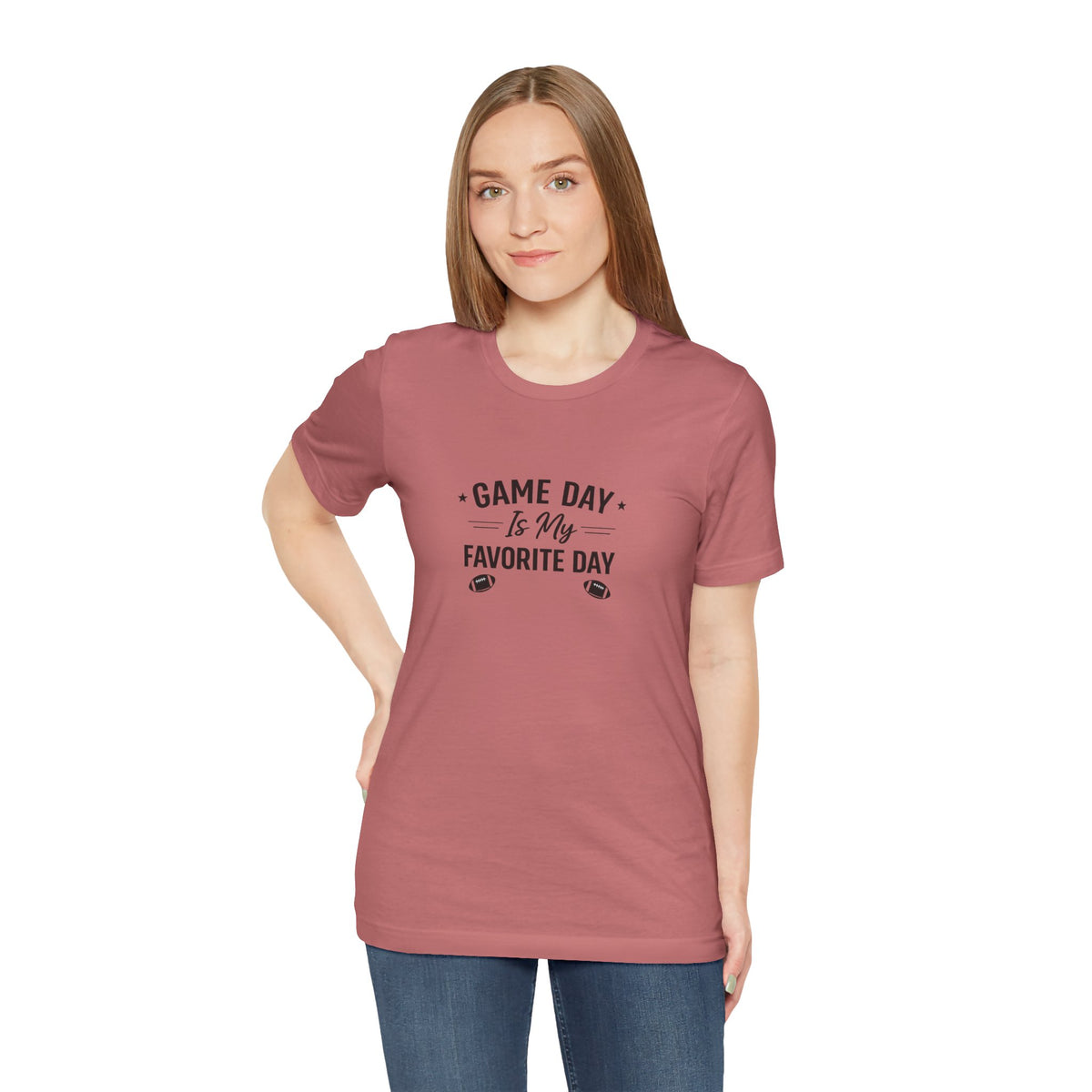 Game Day Is My Favorite Day T-Shirt | Football Script Tee, Sports Fan Top