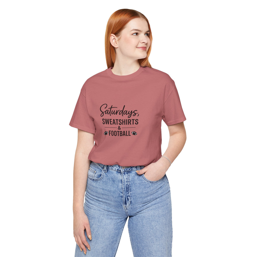 Saturdays Sweatshirts & Football T-Shirt | Football Mom Tee, Game Day Shirt