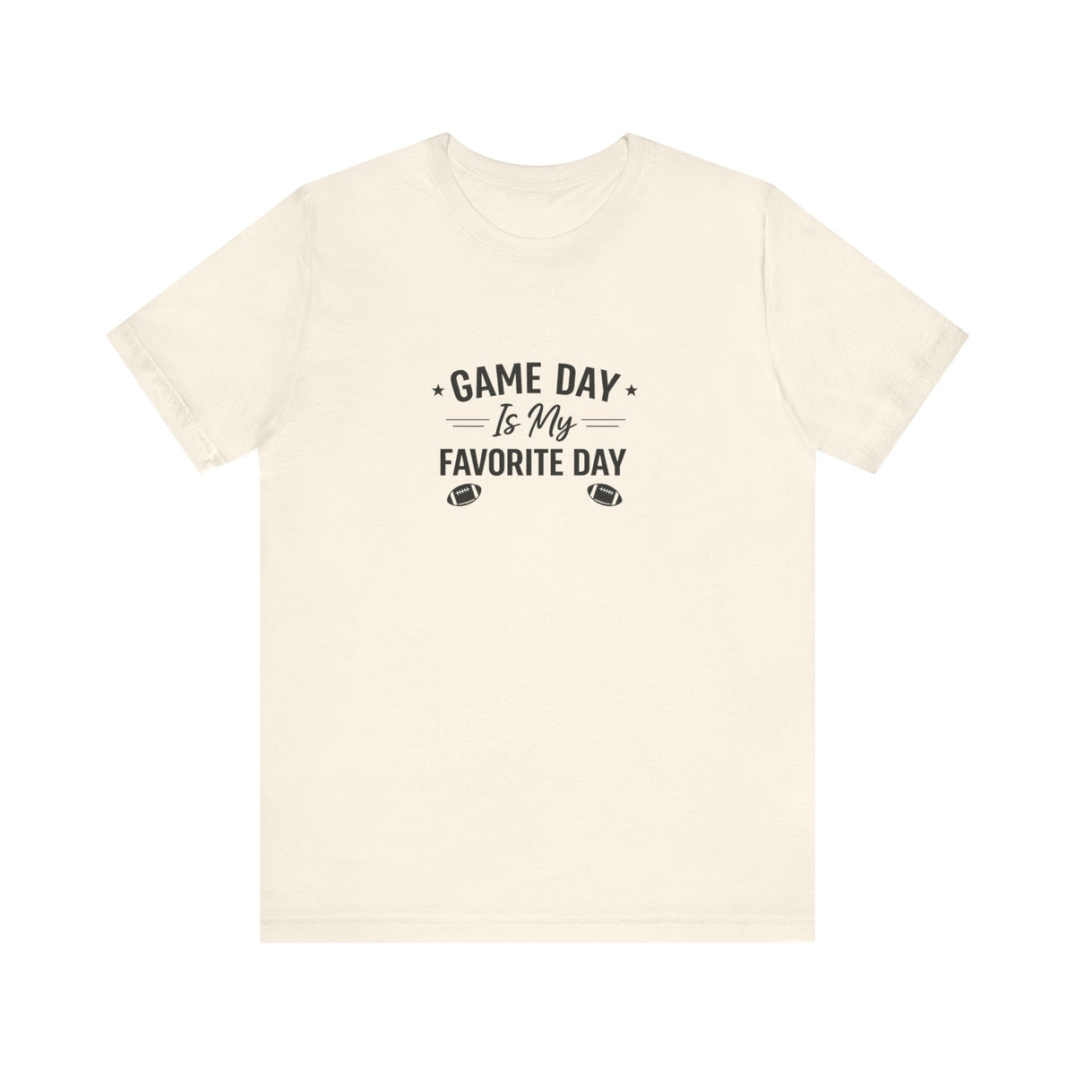 Game Day Is My Favorite Day T-Shirt | Football Script Tee, Sports Fan Top