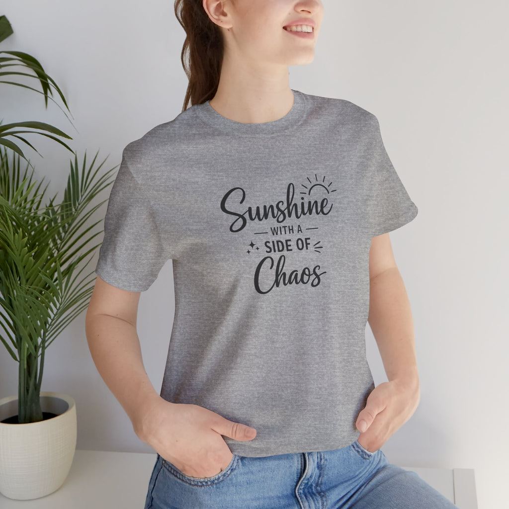 Sunshine with a Side of Chaos T-Shirt | Funny Script Tee