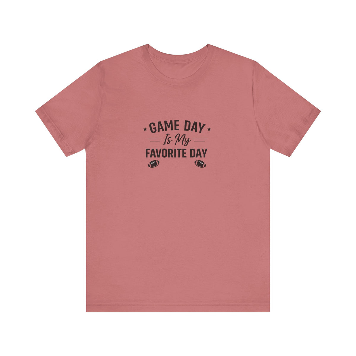 Game Day Is My Favorite Day T-Shirt | Football Script Tee, Sports Fan Top