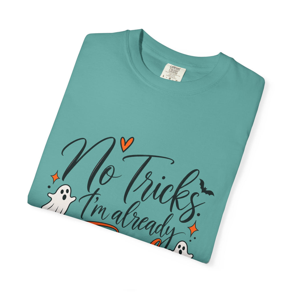 No Tricks I’m Already Tired Halloween T-Shirt
