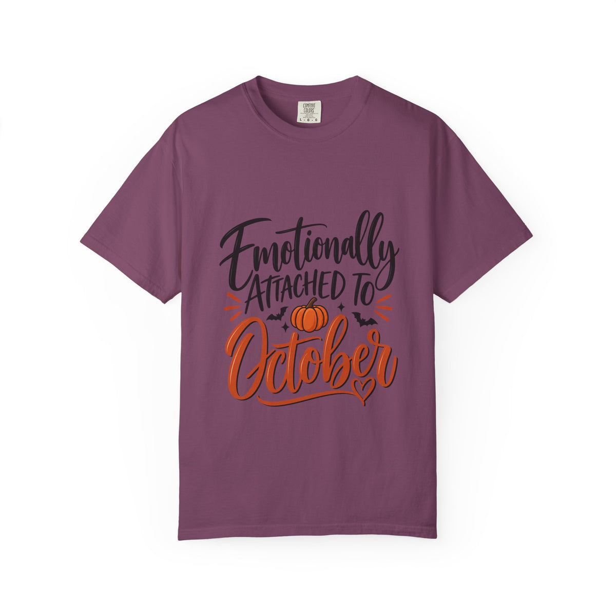 Emotionally Attached to October T-Shirt — Fall Pumpkin Tee
