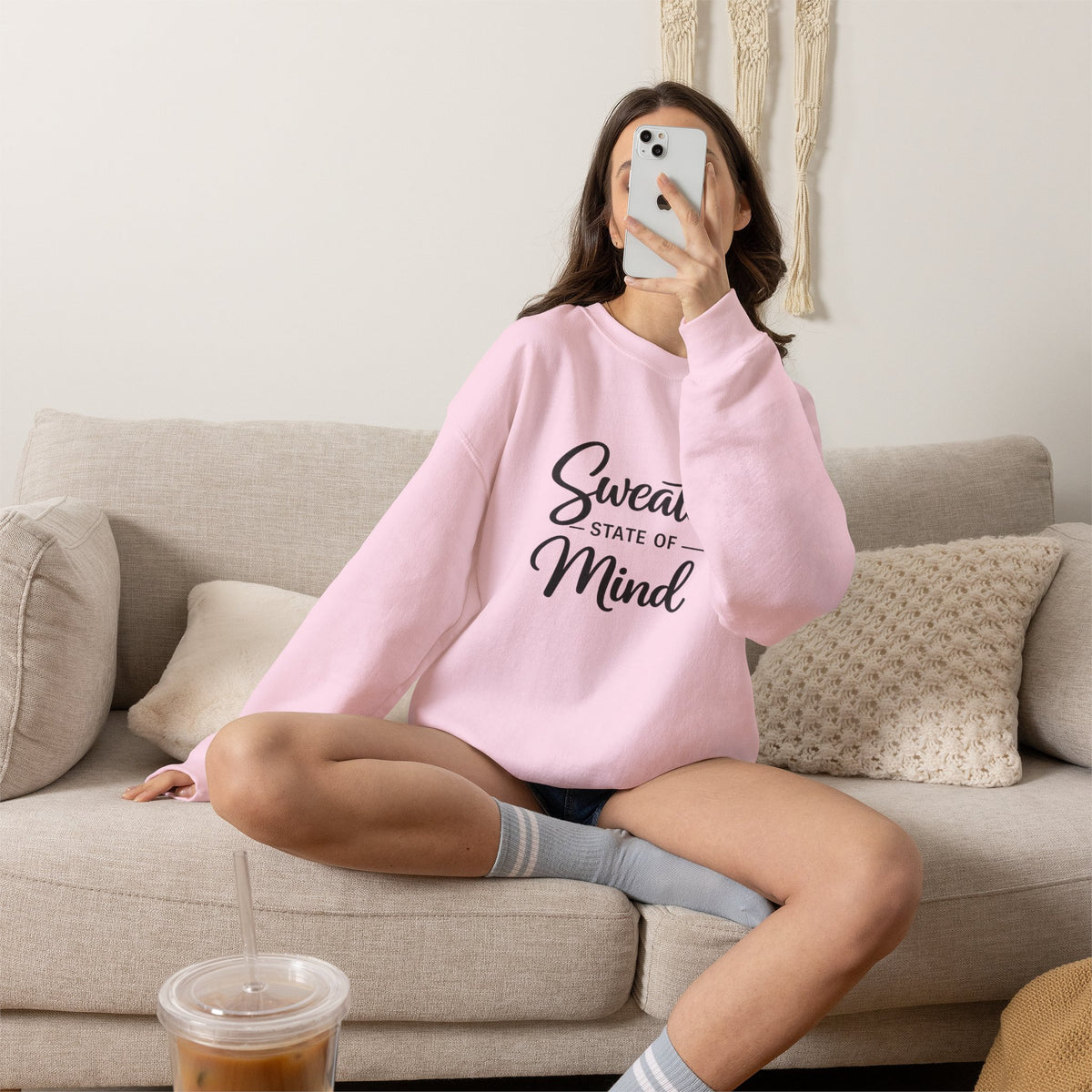 Sweater State of Mind sweatshirt | Cozy Crewneck