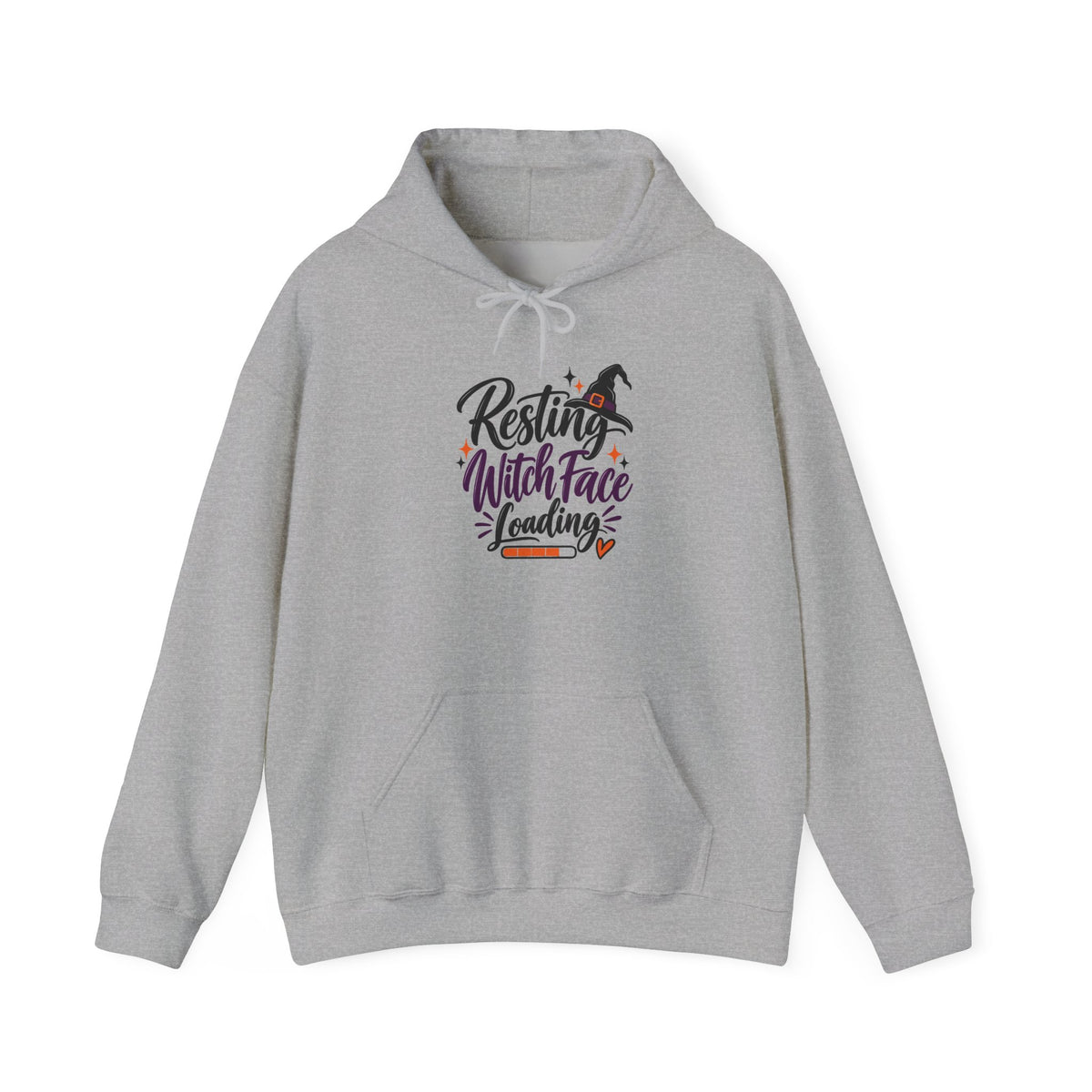 Hoodie - “Resting Witch Face Loading” Halloween Witch Hooded Sweatshirt
