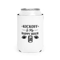 Can Cooler Sleeve — "Kickoff Is My Happy Hour" Football Beer Koozie