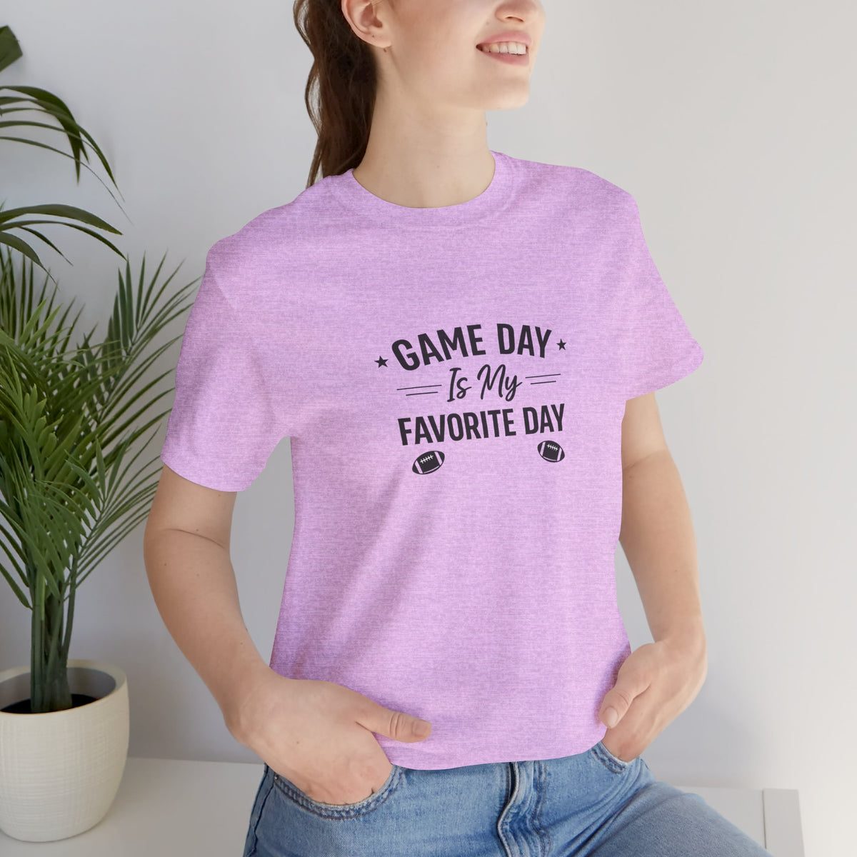 Game Day Is My Favorite Day T-Shirt | Football Script Tee, Sports Fan Top