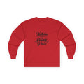 Nature Is My Happy Place Long Sleeve Tee | Handlettered Outdoor Quote