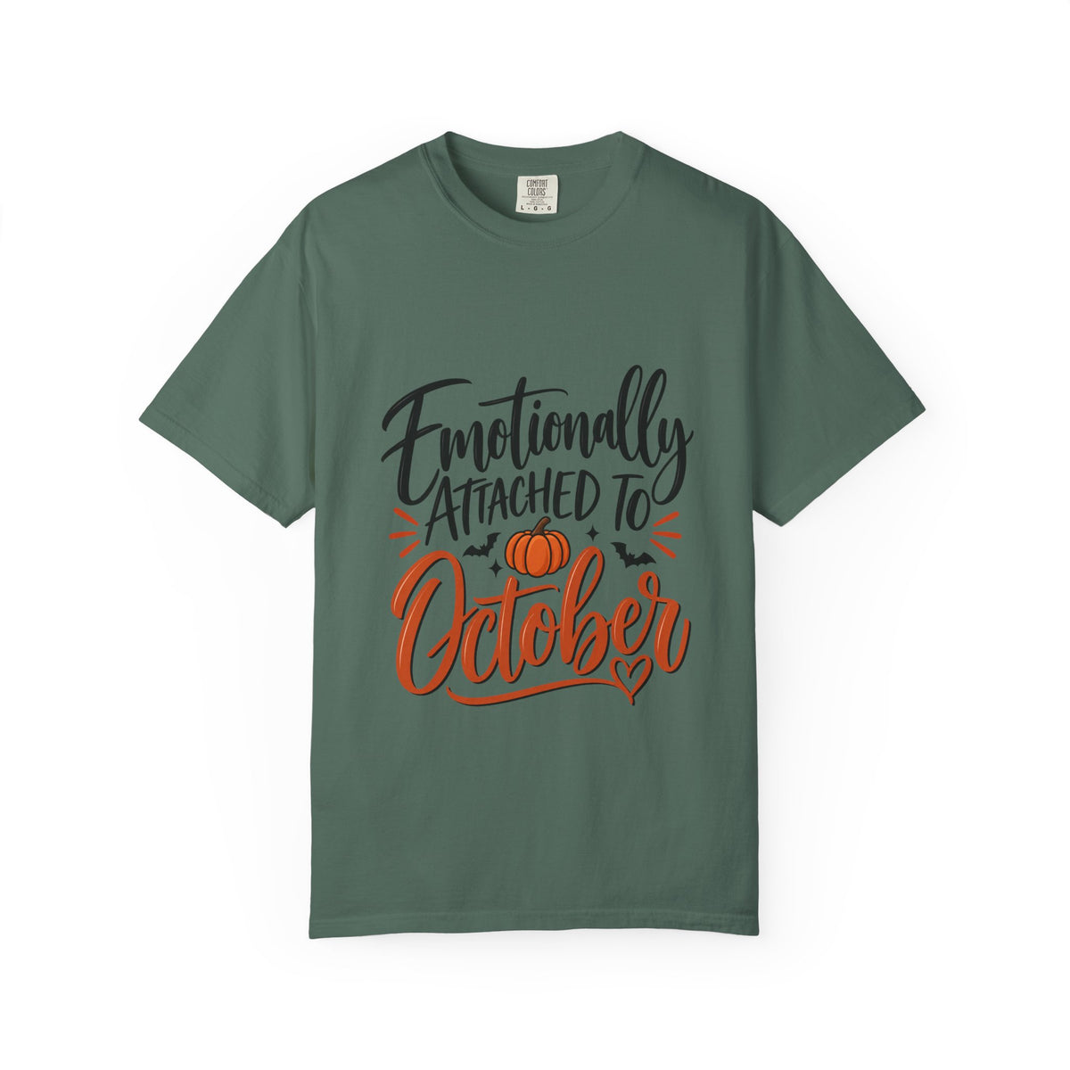 Emotionally Attached to October T-Shirt — Fall Pumpkin Tee
