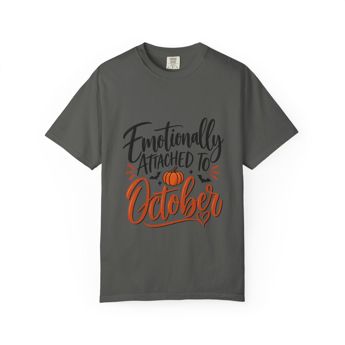 Emotionally Attached to October T-Shirt — Fall Pumpkin Tee