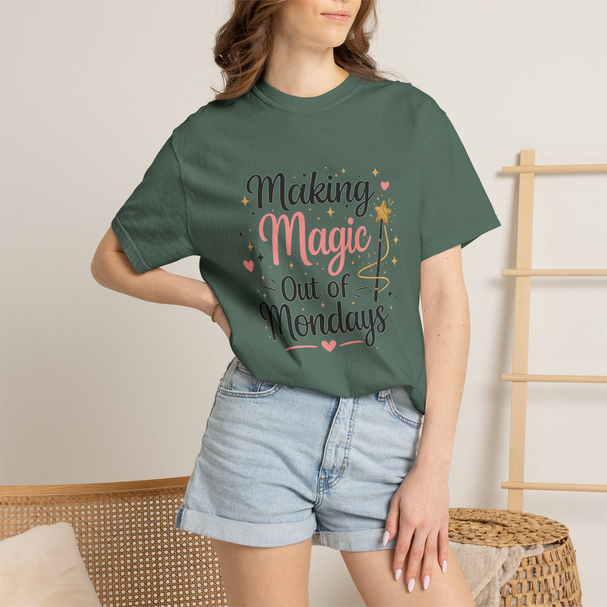 Making Magic Out of Mondays T-shirt | Inspirational Quote Tee