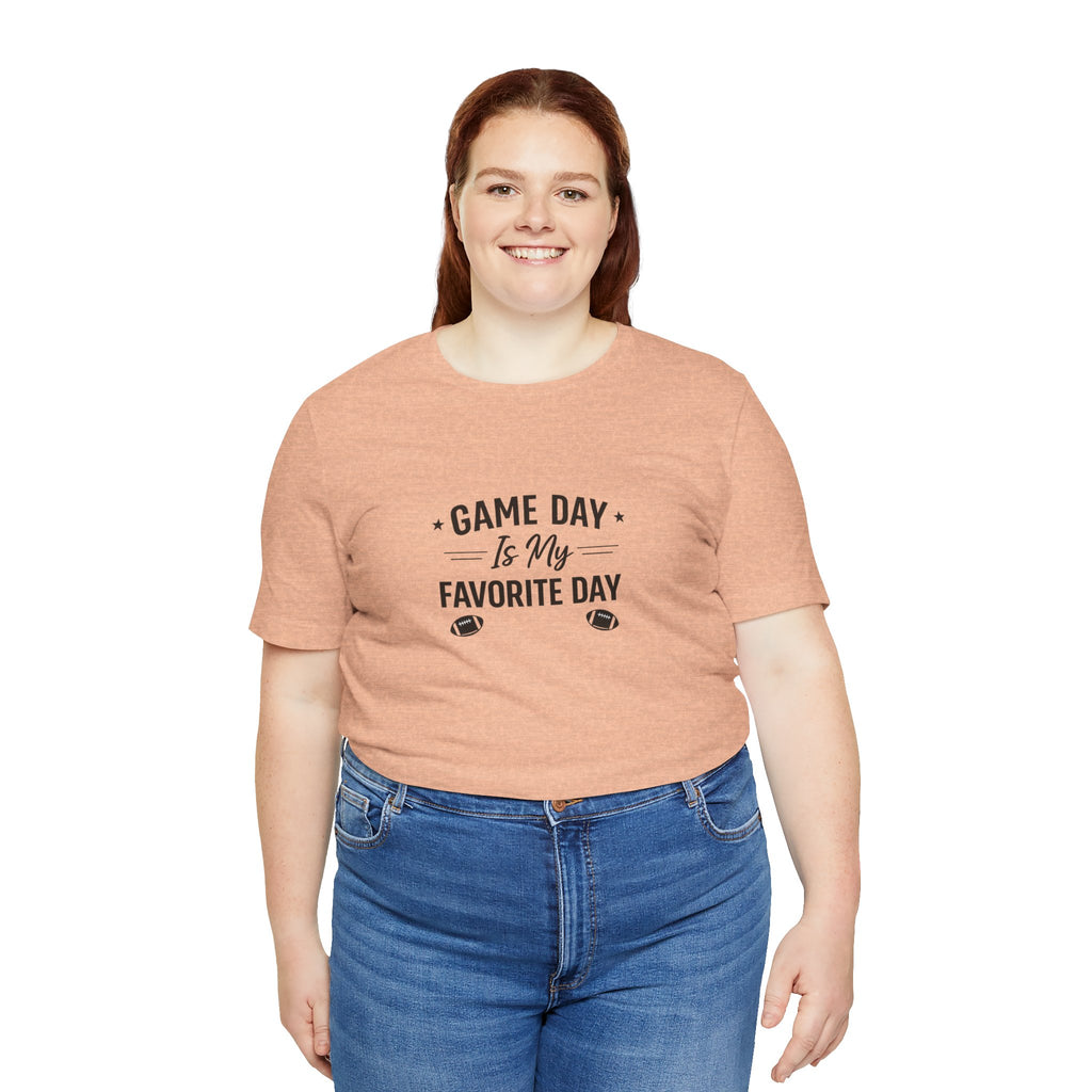 Game Day Is My Favorite Day T-Shirt | Football Script Tee, Sports Fan Top