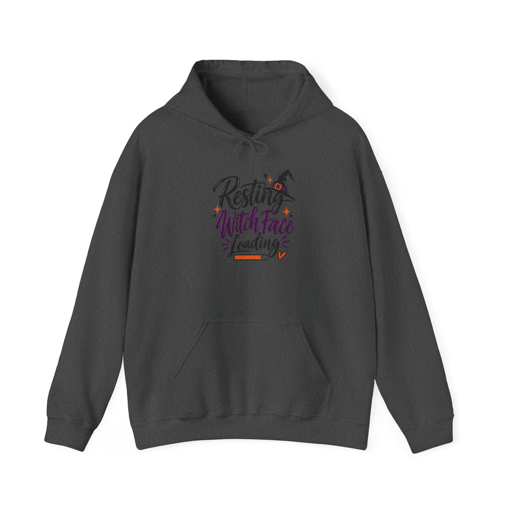 Hoodie - “Resting Witch Face Loading” Halloween Witch Hooded Sweatshirt