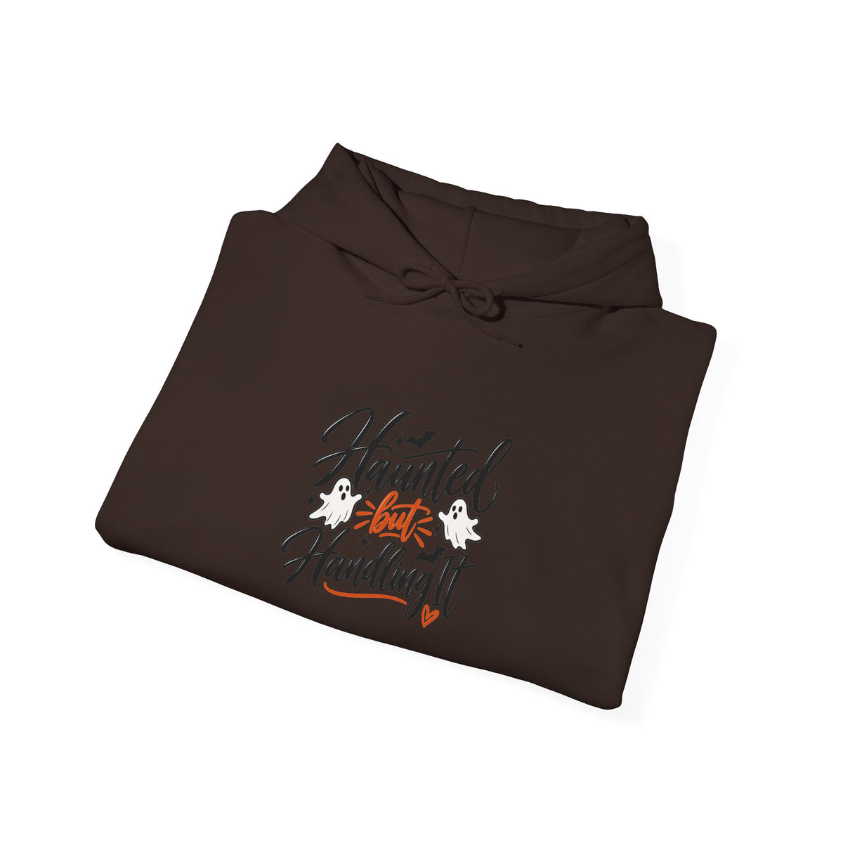 Haunted But Handling It Hoodie - Funny Halloween Hooded Sweatshirt