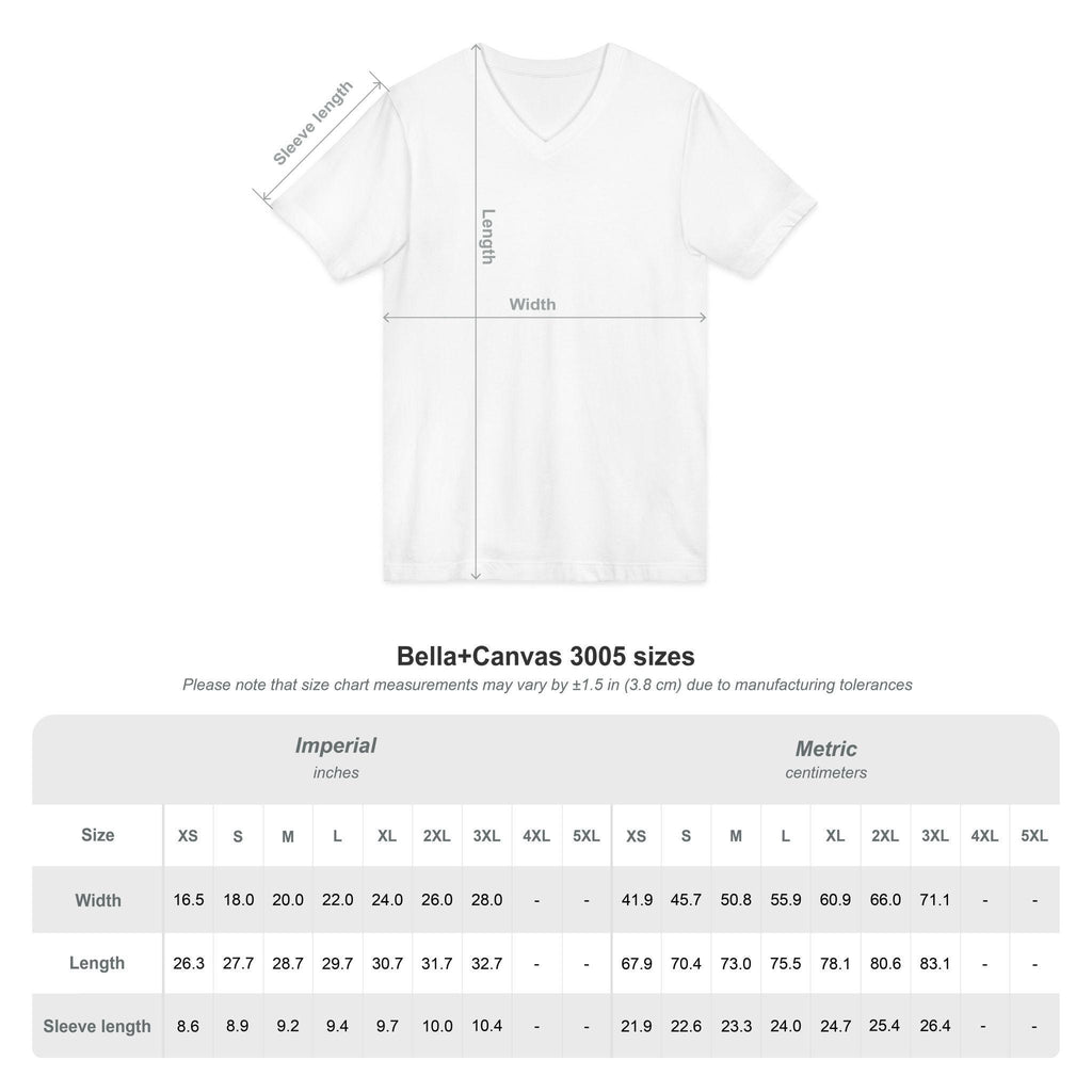 Calm Collected Mostly V-neck Tee | Script Typography Relaxed Shirt